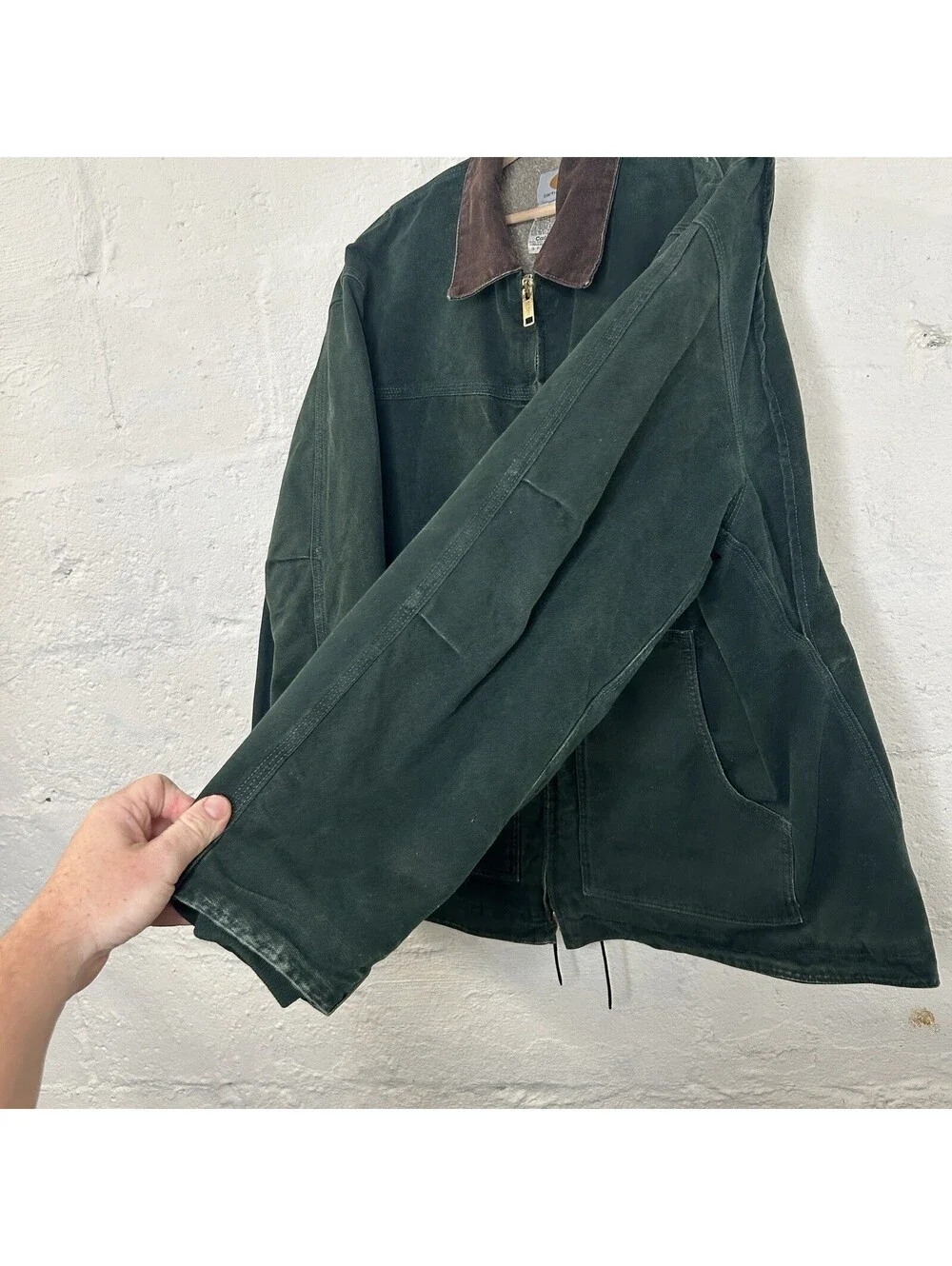Vintage Carhartt Sherpa-Lined Ridge Coat “Spruce” C61 SPC